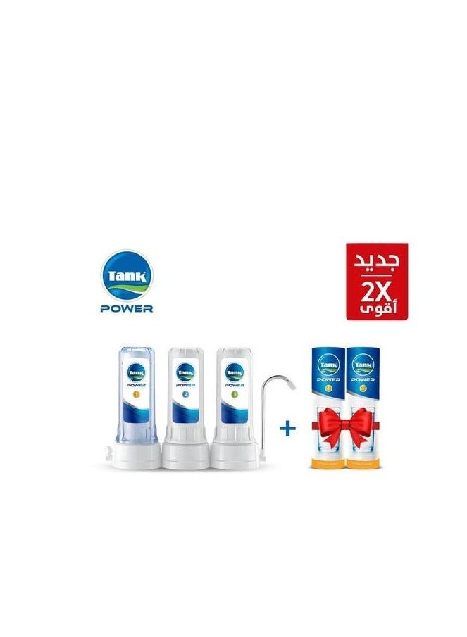 TANK 3-stage tank filter + 2 candles