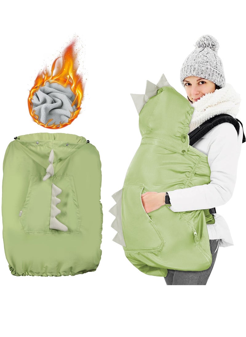XiuWoo 3 in 1 Universal Weatherproof Baby Carrier Cover, Winter Carrier Cover, Wind Carrier Cover, Baby Stroller Cover, Baby Blanket with Zip, Warm Liner, Drawstring Hood for Windproof, Keeping Warm  - Image 1