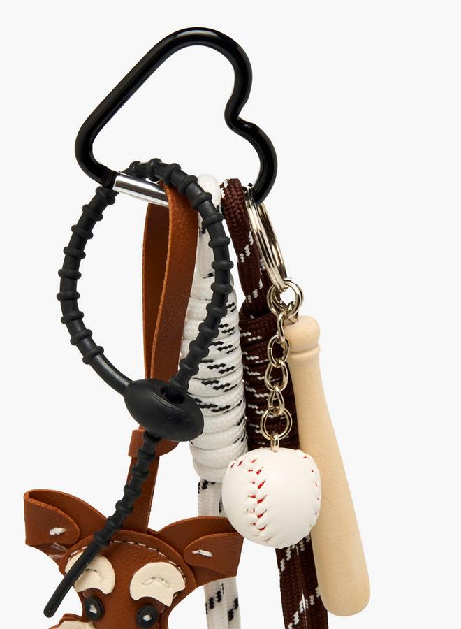 Flora Bella By Shoexpress Flora Bella Baseball Dog Charm Keychain - Image 4