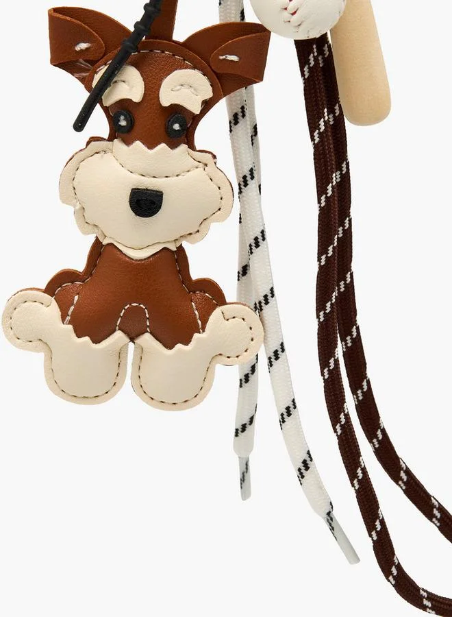 Flora Bella By Shoexpress Flora Bella Baseball Dog Charm Keychain
