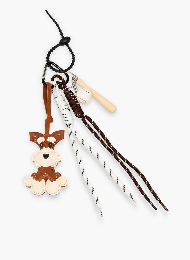 Flora Bella By Shoexpress Flora Bella Baseball Dog Charm Keychain - Image 2