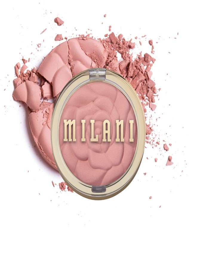 Milani Rose Blush, Powder Blush for Cheeks, Cruelty Free Makeup - Shape, Contour & Highlight Face for a Natural Matte Finish -Romantic Rose - Image 1