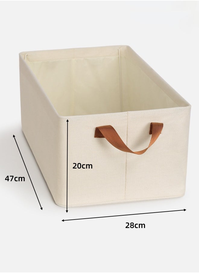 Generic Foldable Clothes Storage Organizer, 3PCS Closet Storage Box with Carrying Handles,Thickened Steel Frame Toy Organizer Box for Clothes Wardrobe Home Bedroom  - Image 2