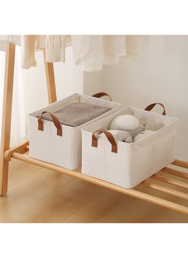 Generic Foldable Clothes Storage Organizer, 3PCS Closet Storage Box with Carrying Handles,Thickened Steel Frame Toy Organizer Box for Clothes Wardrobe Home Bedroom  - Image 4