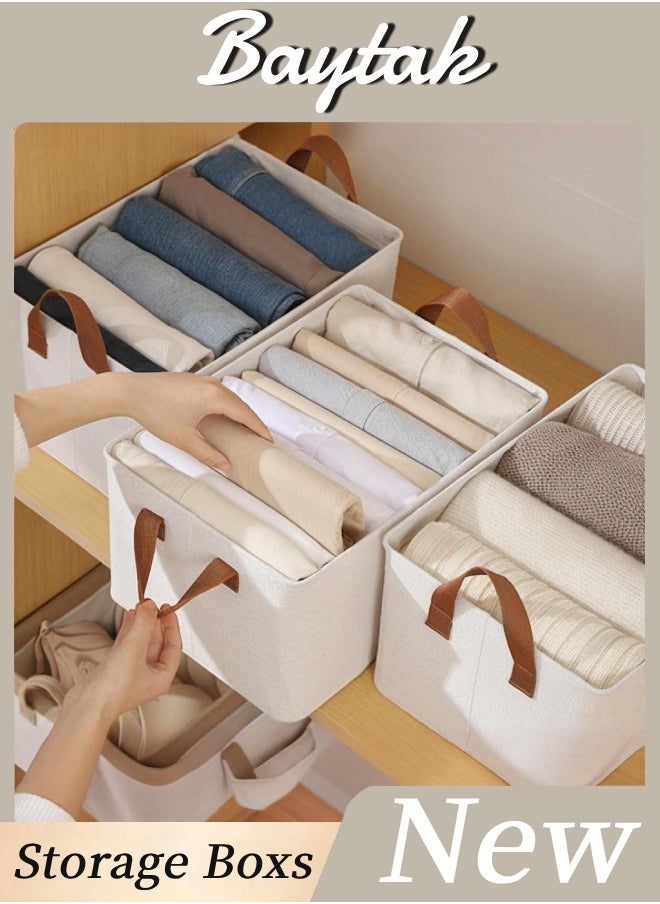 Generic Foldable Clothes Storage Organizer, 3PCS Closet Storage Box with Carrying Handles,Thickened Steel Frame Toy Organizer Box for Clothes Wardrobe Home Bedroom  - Image 1