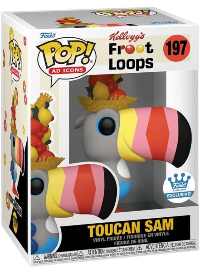 Funko Pop! Ad Icons: Kellogg's Froot Loops - Toucan Sam with Fruit Hat Shop Exclusive Bundled with a Byron's Attic Protector