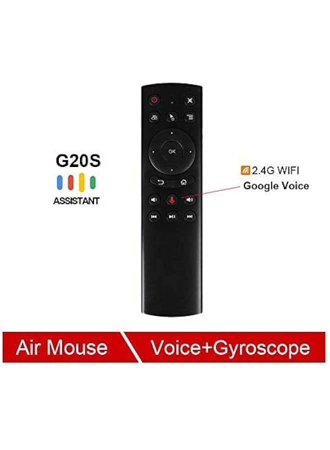 G20S 2.4G Wireless Voice Remote Controller 6 axis Gyroscope Fly Rat Air Mouse for Smart TV Android TV Box Projector PC better than G10S and Mx3 Airmouse