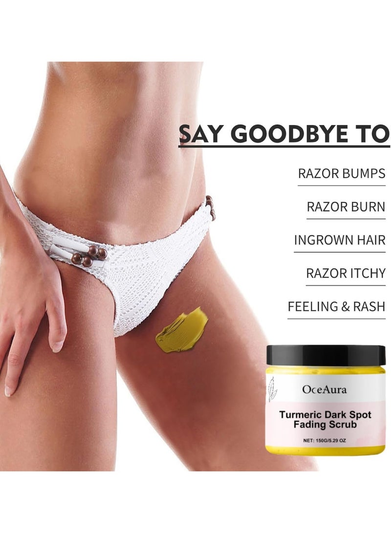  اوساورا الكركم تقشير فرك للجسم، بيكيني، تحت الذراعين، الكركم الجسم فرك لتقشير، البقع المظلمة والإضاءة - Image 4