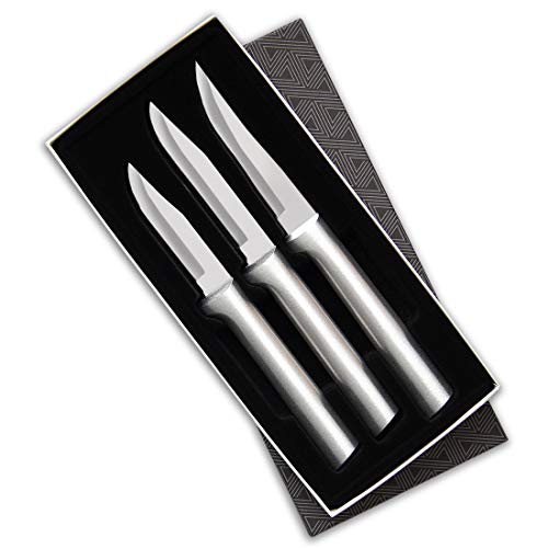 Rada Cutlery 3-Piece Paring Knife Galore Knife Gift Set, Silver Handles - Image 1