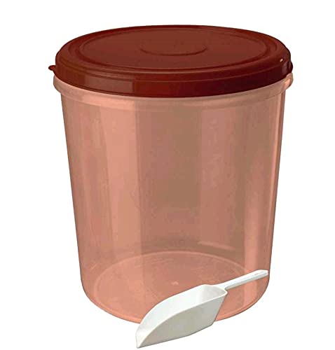 AIR O MATIC AIR O MATIC Kitchen Storage Container BROWN Color With Free Scoop 14 Ltr  - Image 1