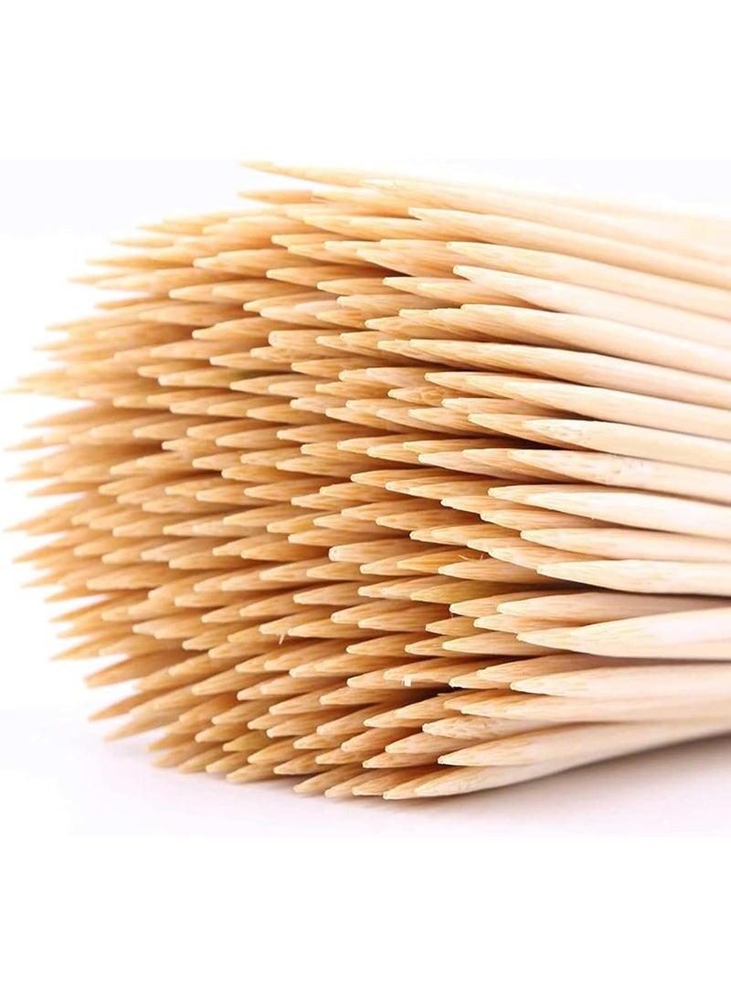 Genaric 50 Pieces Bamboo Sticks Wooden Skewers & Craft Sticks - Image 1