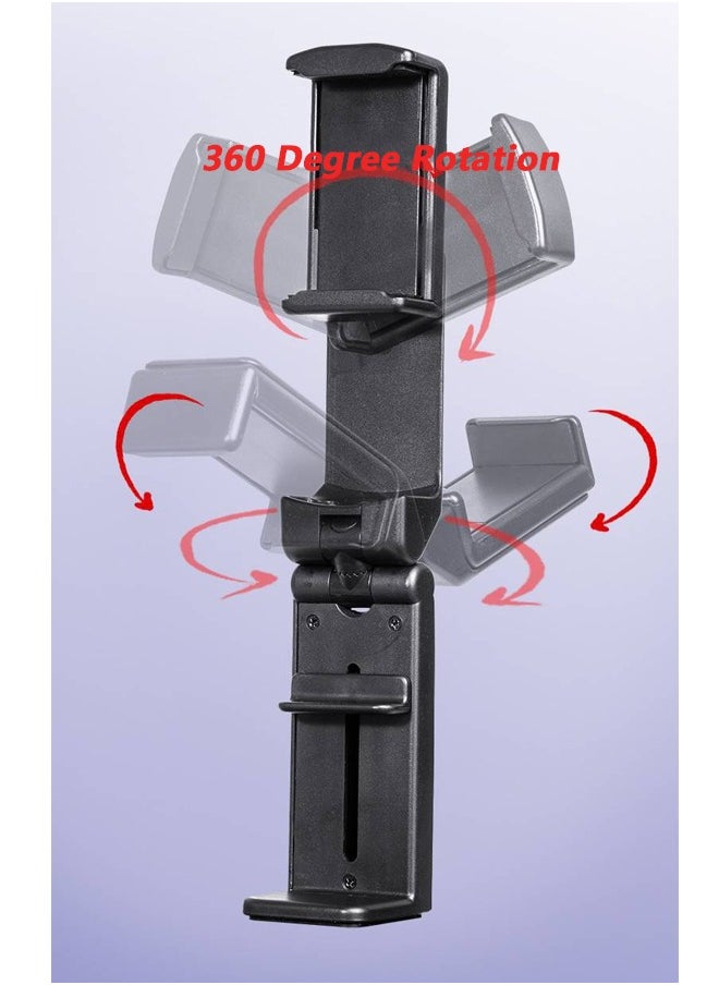NIBEMINENT - Universal in Flight Airplane Phone Holder Mount, Phone Mount for Car/Table, Hands Free Viewing with Multi-Directional Dual 360 Degree Rotation, Pocket Size Must Have Airplane Travel Essential Accessor - Image 1