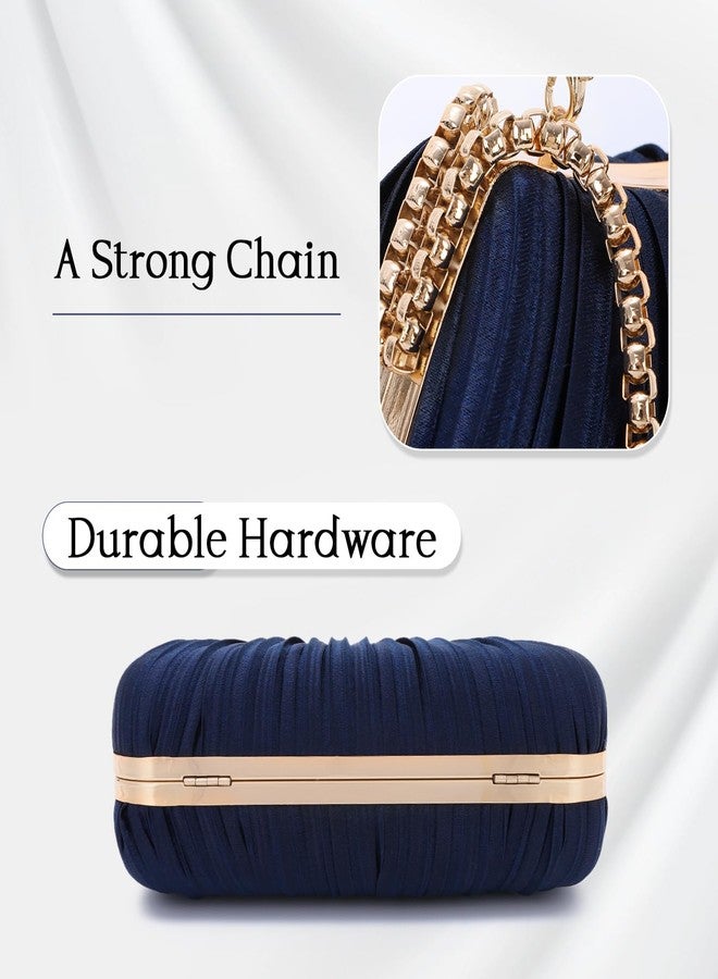 Oweisong Evening Bags for Women Formal Small Satin Clutch Purse - Image 5