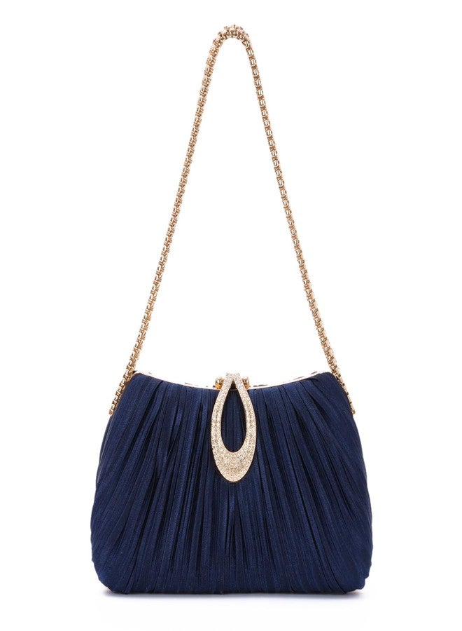 Oweisong Evening Bags for Women Formal Small Satin Clutch Purse - Image 1
