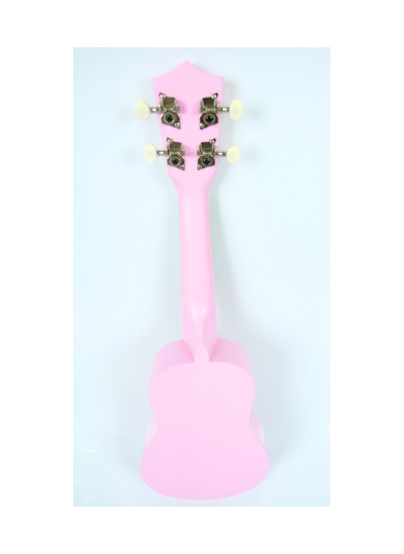 Mike Music 21inch ukulele with  Bag, Strap, Pick, and Extra Strings (Pink)  - Image 3