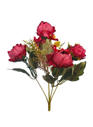 Harmony Blooms: Artificial Mix Mini Peony Flower Bouquet Dark Pink - pzsku/Z7E831943AE4E67C86B25Z/45/_/1703170682/0b7e63cd-836b-48d5-8a78-1b0c71a7d31a