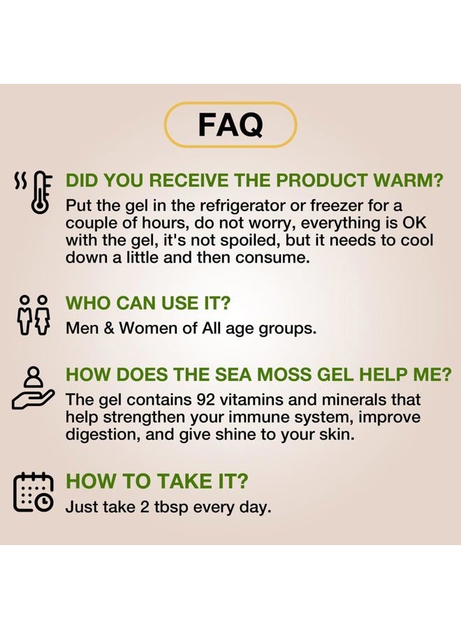 True Sea Moss Wildcrafted Irish Sea Moss Gel - Made with Dried Seaweed - Seamoss, Vegan-Friendly, Antioxidant Supports Digestion - Made in USA (Strawberry, Pack of 1) - Image 4