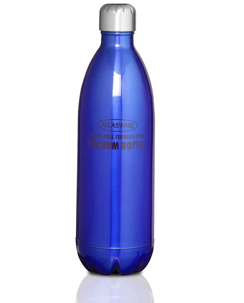 Atlasware Stainless Steel Vacuum Bottle - 350ML Blue