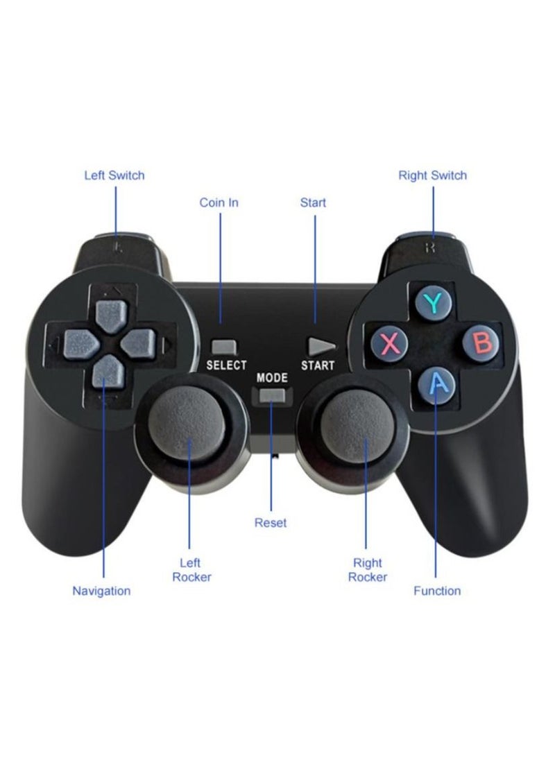 Generic - 4K HD video game console, dual 2.4G wireless controllers, plug-and-play video game stick, built-in 12,000 games, retro handheld game console - Image 1