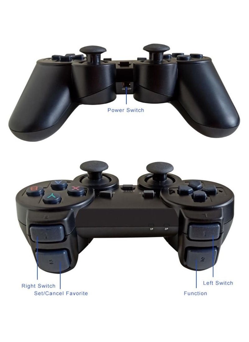 Generic - 4K HD video game console, dual 2.4G wireless controllers, plug-and-play video game stick, built-in 12,000 games, retro handheld game console - Image 1