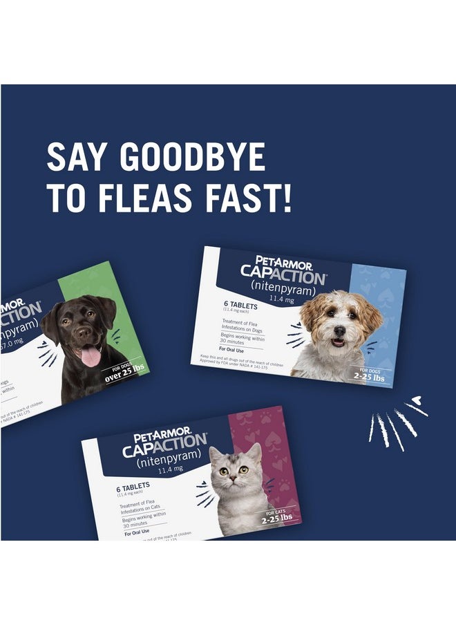 PetArmor Capaction (Nitenpyram) Oral Flea Treatment For Dogs, Fast Acting Tablets Start Killing Fleas In 30 Minutes, Dogs Over 25 Lbs, 6 Doses (Pack Of 1) (Packaging May Vary)  - Image 5
