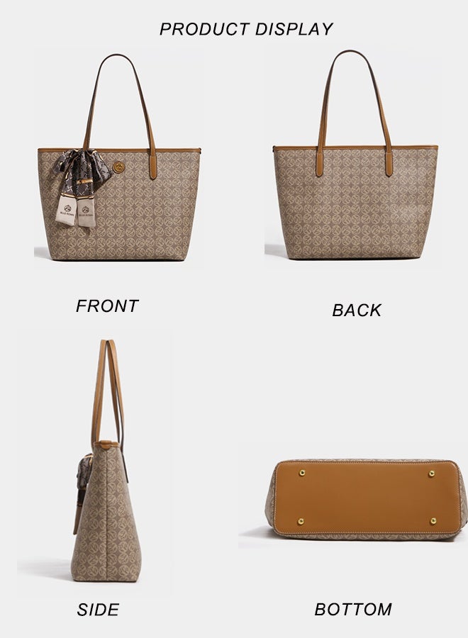 BLLE ROWN Women Tote Bag Large Capacity Shoulder Bag for Ladies Stylish Travel Work Office Shopping Daily Use Premium Fashion Handbag - Image 2