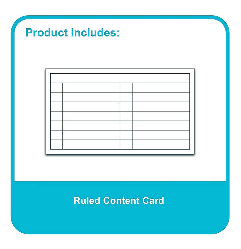 Manaloom Index Card Case, 3x5 Inch Index Card Holder, Fits Up to 100 Cards Per Case - With 5 Dividers and Adhesive Label Tabs - 4-Pack - Storing Recipe Cards, School Index Cards & More (4 Colors) - Image 5