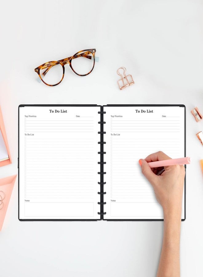 Getvow Letter Size TUL Discbound To Do List Refills, 11 Disc Daily Planner Insert, 100Sheets / 200Pages To Do Paper, 100gsm White Paper, 8.5'' x 11'' - Image 3