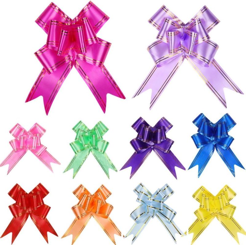 Pull Bows: 80-Piece Tulle Set, 7-8 Cm Assembled Width, Instant Ready-To-Use Bow In Seconds - High-Quality Full Voluminous Shape Gift Bows For Christmas Weddings Birthdays Diy Crafts Home Events - Image 1