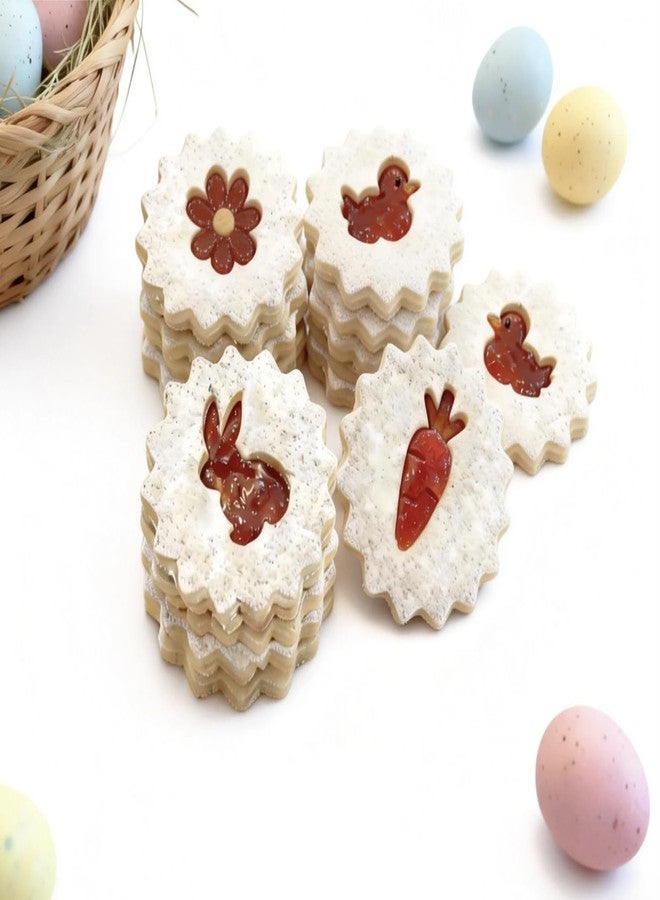 ZADE Mini Easter Cookie Cutters - 17PCS Stainless Steel Easter Cookie Cutters - Chick, Cross, Bunny, Sheep,Butterfly, Sheep,Carrot and More Shapes Biscuit Cutter for Baking and Holiday Treats - Image 5