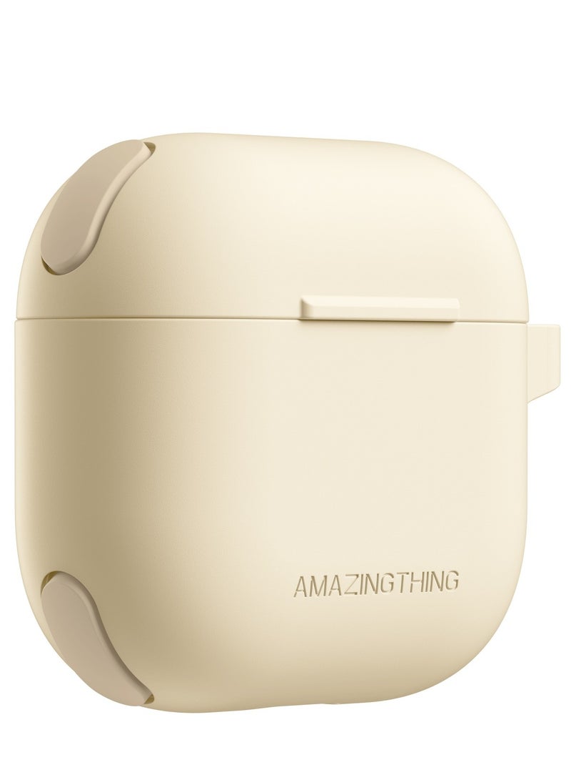 Omni for AirPods 4 (2024) case cover with Carabiner - Desert Titanium