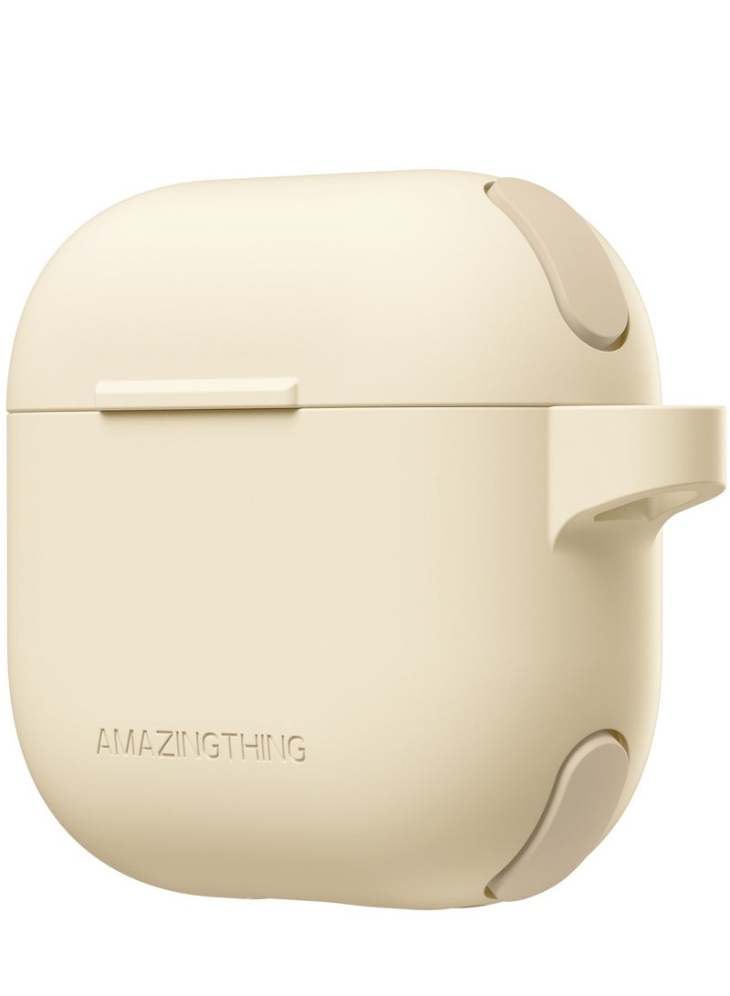 Omni for AirPods 4 (2024) case cover with Carabiner - Desert Titanium