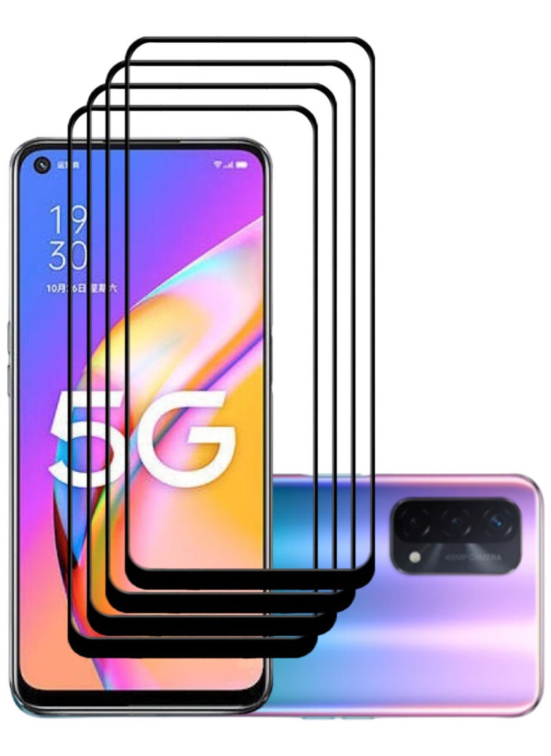 ACLIX 4 Pieces Antistatic ESD Dustproof Premium Quality High Definition Tempered Glass Screen Protector Designed For Oppo A93 5G - Image 1