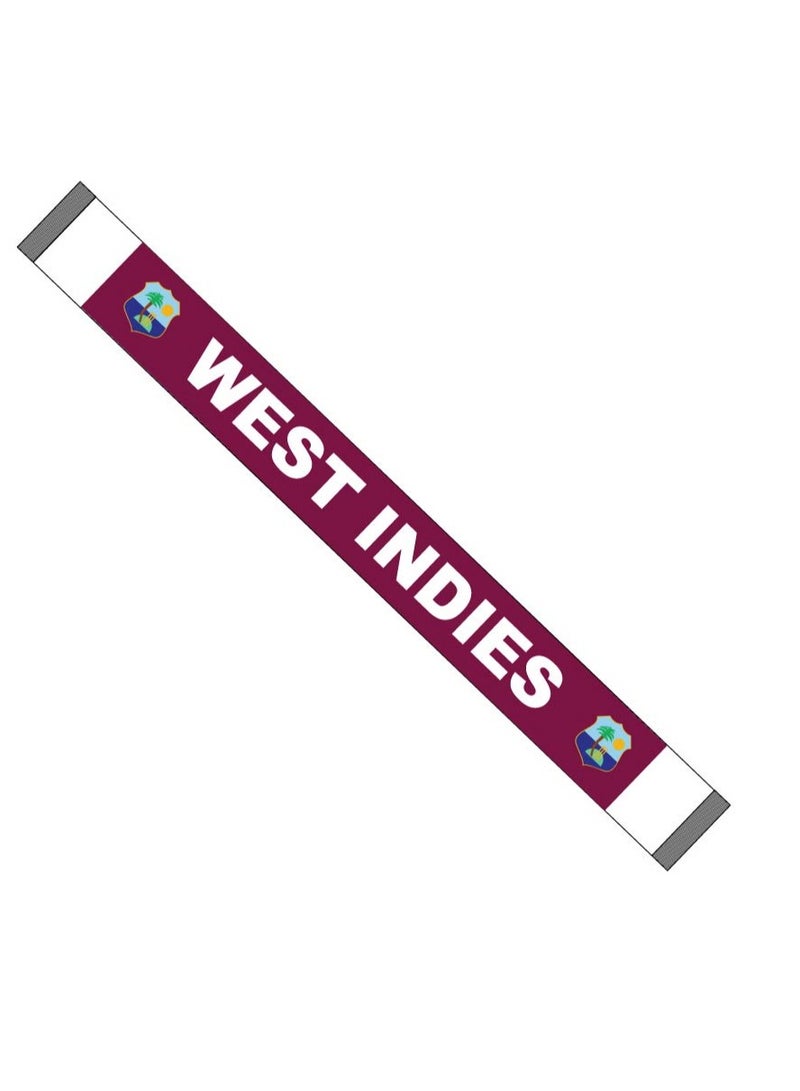 West Indies Unisex Sports Jersey T-Shirt Set-West Indies Sports Fan Jersey T-Shirt For Adults-T-Shirt,Scarf,Cap-Gift Set For Sports Events,Matches