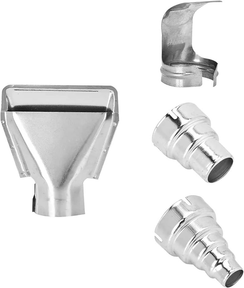 4Pcs Hot Air Accessories, Stainless Steel Nozzles Kit, High Temperature Resistance, for Shrink Wrap Projects, Different Shapes for Artistic Works, Durable - Image 1