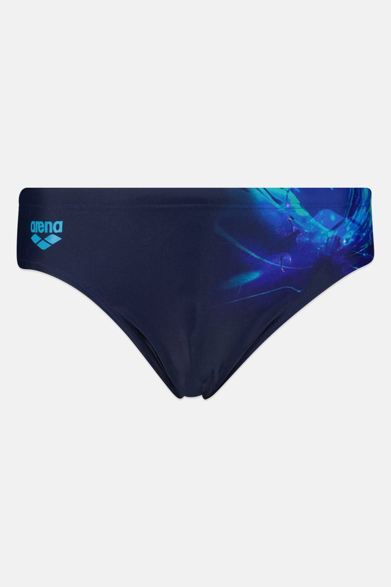 arena Women Brand Logo Universe Bikini Bottom, Navy - Image 1