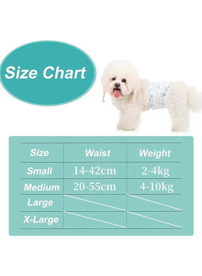 Dog Disposable Diapers Male 10pcs Dog Pampers Adjustable Male Dog Wraps with Leak Proof Fit Puppy Diaper Liners Ultra Absorbent Doggie Diapers for Male Dogs Incontinence Excitable Urination Disposable Male Diapers for Dogs - Image 2