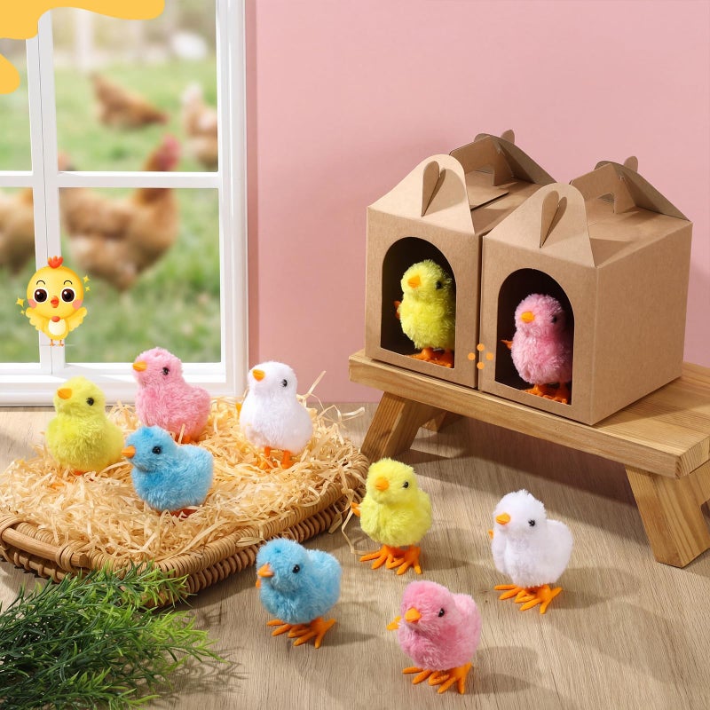 LaRandom 20 Set Adopt a Pet Party Favors Includes Easter Mini Stuffed Animals Kraft Paper Box for Adopt a Pet Theme Birthday Party (Chick,Bright Color) - Image 4