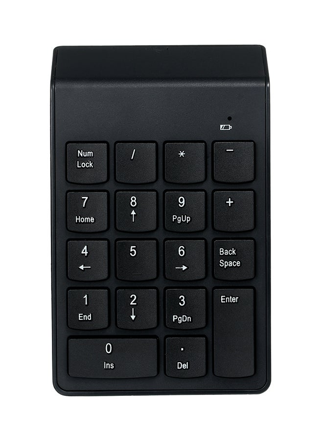 Loquat 18 Keys Low Noise Mini Numeric 2.4G Wireless Waterproof Keypad Black  - Image 1