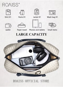 roaiss Large Capacity Travel Duffel Bag for Men and Unisex Colorblocked Sports Tote Gym Bags Short Distance Trip Luggage with Removable Hook  - Image 2