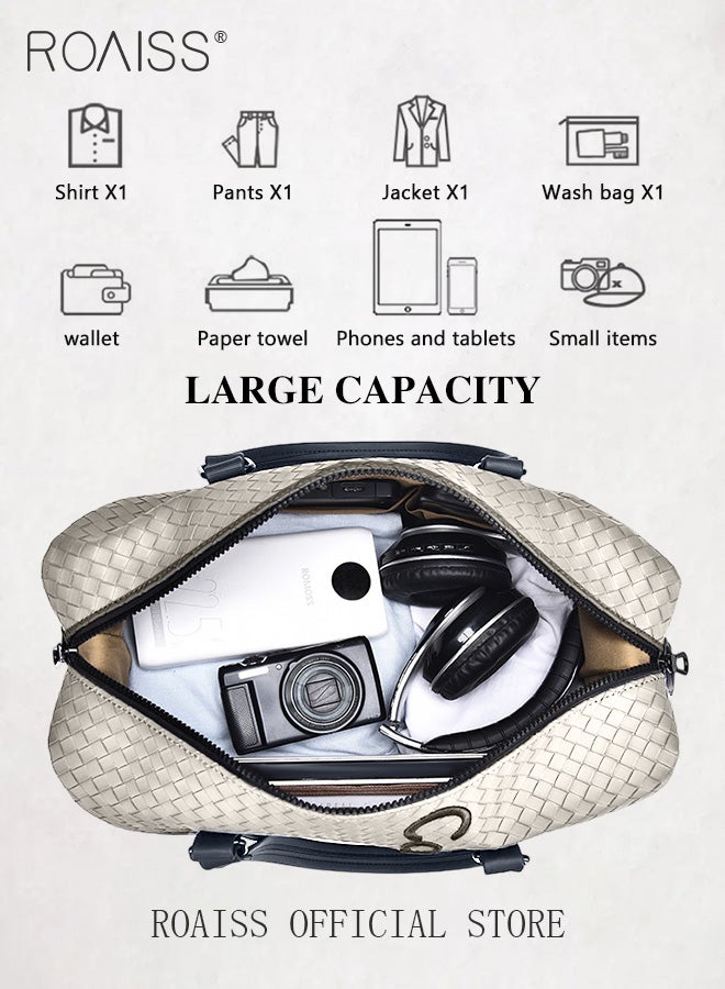 roaiss Large Capacity Travel Duffel Bag for Men and Unisex Colorblocked Sports Tote Gym Bags Short Distance Trip Luggage with Removable Hook  - Image 2