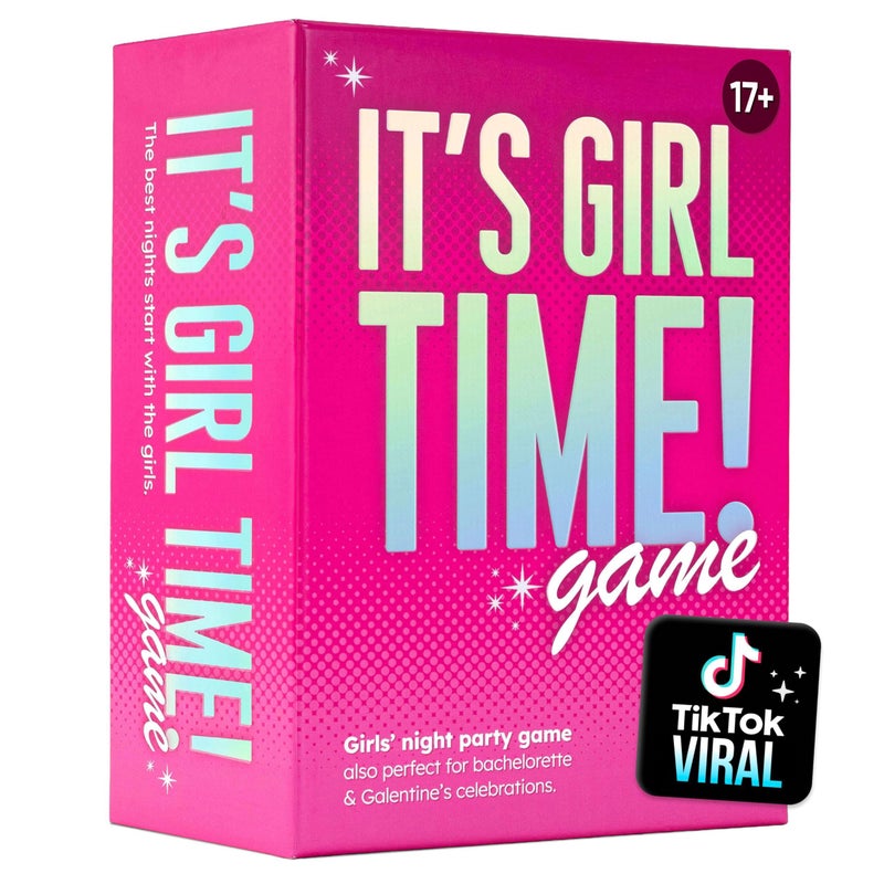 The World Game وقت الفتيات - لعبة بطاقات ليلية للفتيات لحفلات العزوبية، أو غالنتاينز أو ليلة السيدات - 240 سؤال حلو وجرئ مع تحديات - لعبة حفلة ممتعة للبالغين 17+ - Image 1