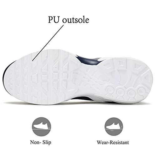 Socviis Men's Fashion Sneaker Non Slip Air Running Shoes for Men Athletics Sport Trainer Tennis Basketball Shoes Dark Blue - Image 5