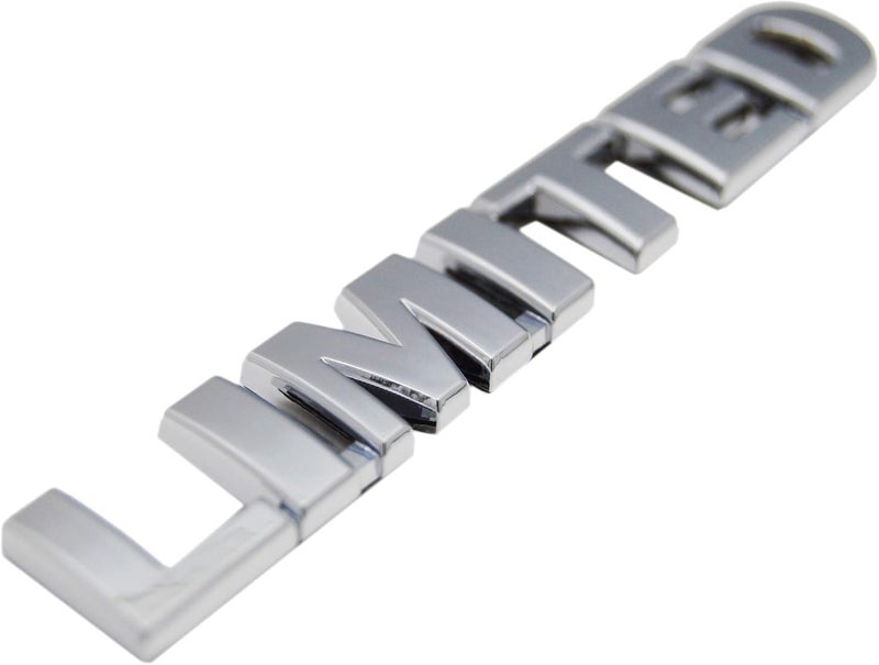 PartsTo Metal Chrome Silver Limited Emblem Letter Badge Exterior Trim Decal for Toyota Camry Corolla RAV4 Tundra Highlander Pillar Trunk Side 5.5 x 0.75 inches All storage type compatible - Image 1