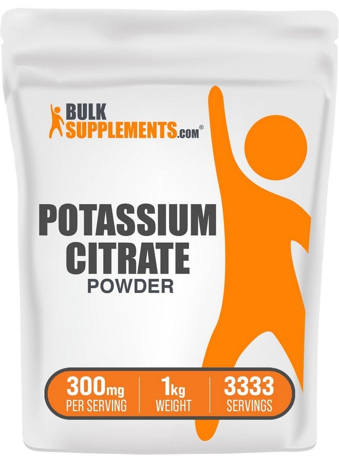 بالك سابلمنتس مسحوق سترات البوتاسيوم من BulkSupplements.com - مكمل سترات البوتاسيوم، مسحوق البوتاسيوم، بوتاسيوم 99 ملغ - خالٍ من الغلوتين، 300 ملغ لكل حصة، 1 كجم (2.2 رطل) (عبوة من قطعة واحدة) - Image 1