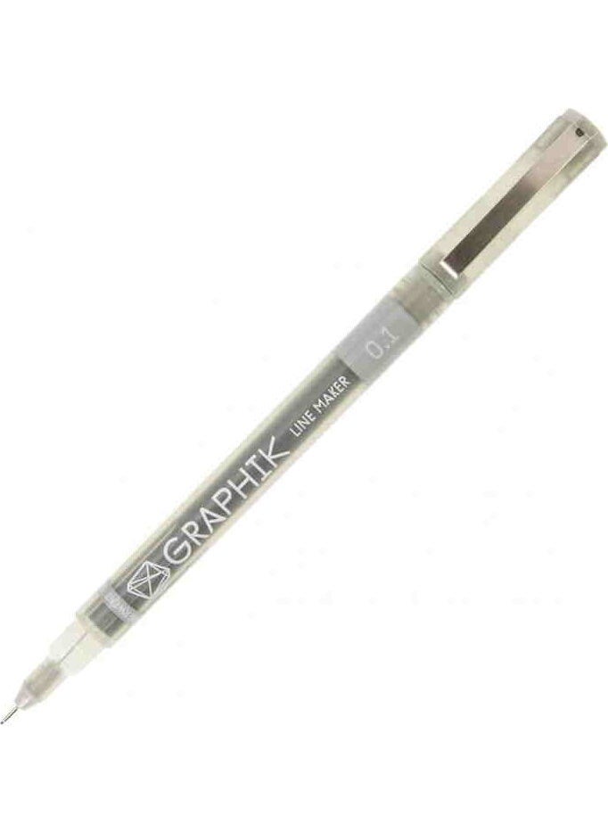 Derwent - Graphik Line Maker Technical Drawing and Graphic Pen 0.1 Graphite - Image 1
