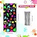 Epakh 100 Pack Neon Candy Bags Goodie Plastic Colorful Treat Glow in The Dark Party Supplies Favor Bags Neon Gift Wrap with Silver Twist Ties for Glow Birthday Party Decor - Image 4