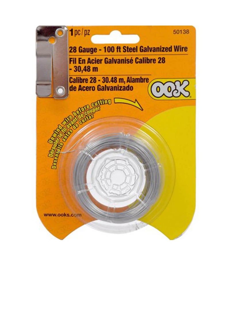 أو أو كيه أسلاك الفولاذ المجلفن ثمانية و عشرونga مائة قدم - Image 1