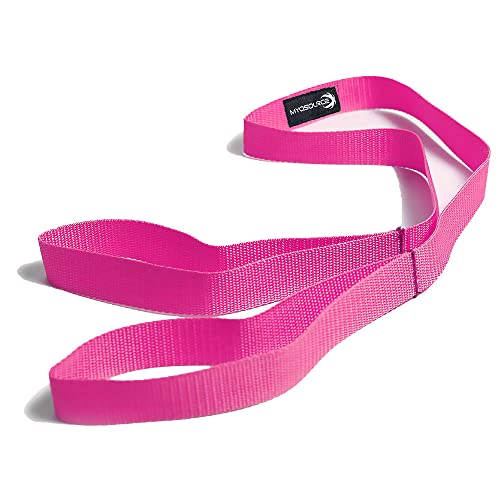 Myosource Kinetic Bands Tumble Pro X Ankle Straps Kit – Cheerleading Standing Tumbling Equipment, Gymnastics Backhandspring Trainer – Includes Flexibility Stunt Stretch Strap – Pink - Image 3