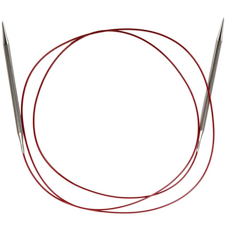 ChiaoGoo Red Lace Circular 60inch 152cm Stainless Steel Knitting Needle Size US 2 275mm 70602 by ChiaoGoo